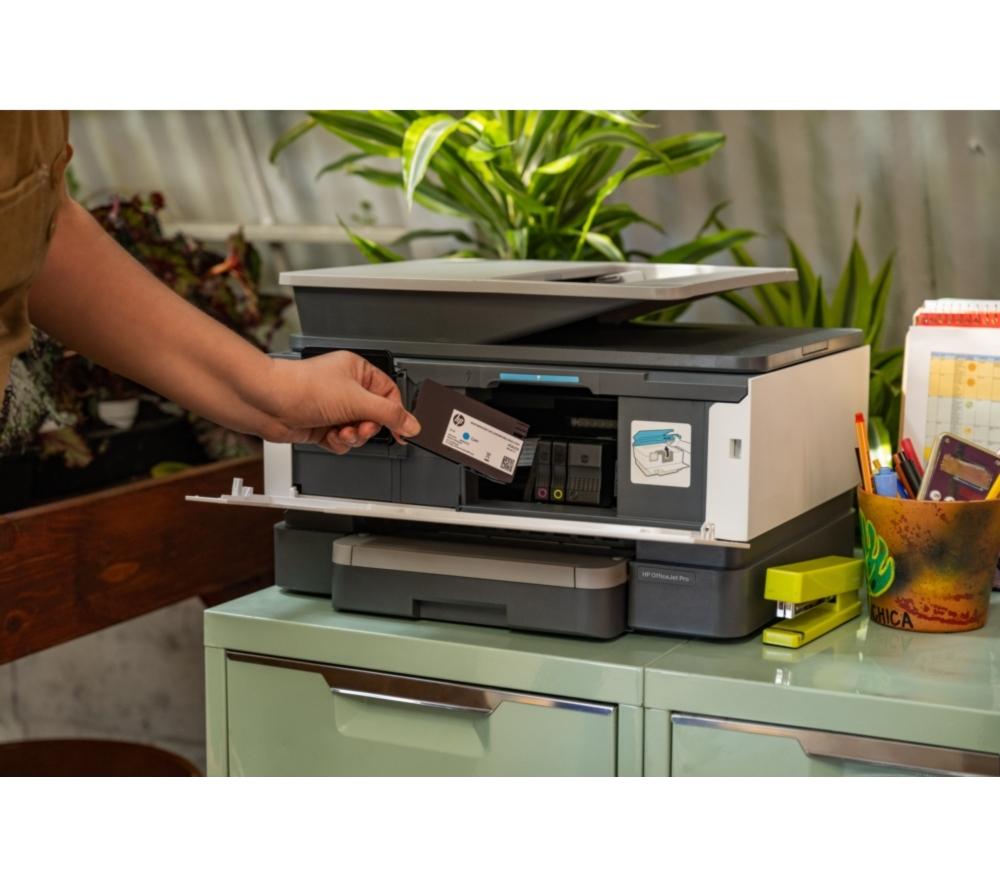 Impresora multifunción inalámbrica HP OfficeJet 9120e a color | Escanea y copia | 3 meses de tinta instantánea gratis con HP+