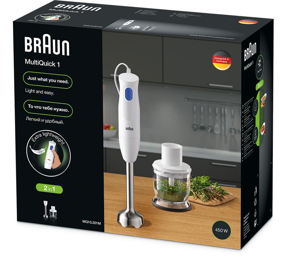Batidora de mano BRAUN MultiQuick 1 MQ10.201MWH - Blanca