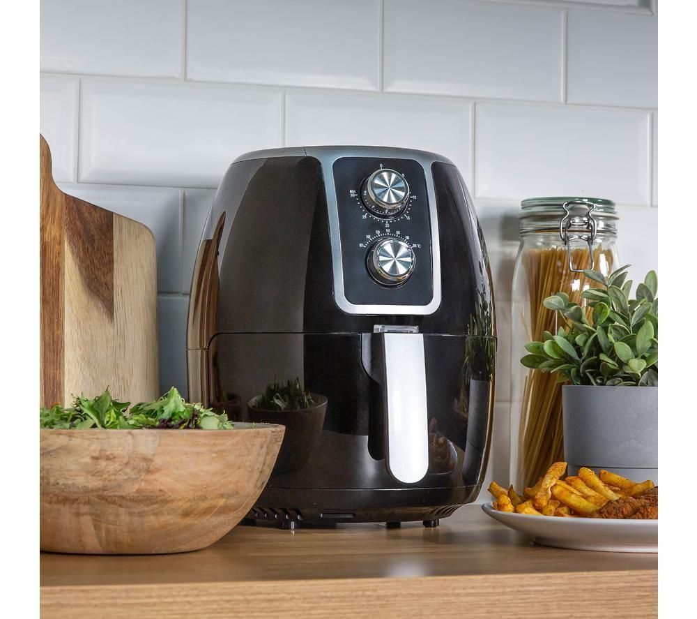 ABODE AAF3700 Air Fryer - Black & Chrome
