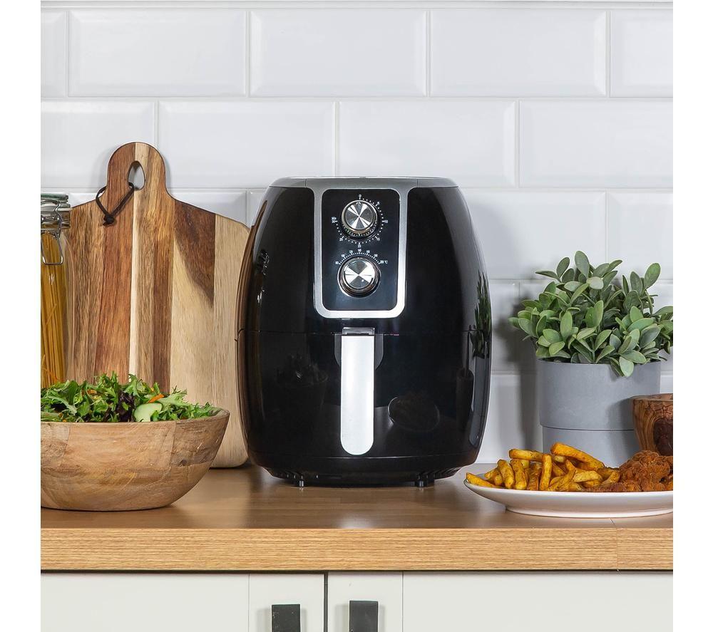 ABODE AAF3700 Air Fryer - Black & Chrome