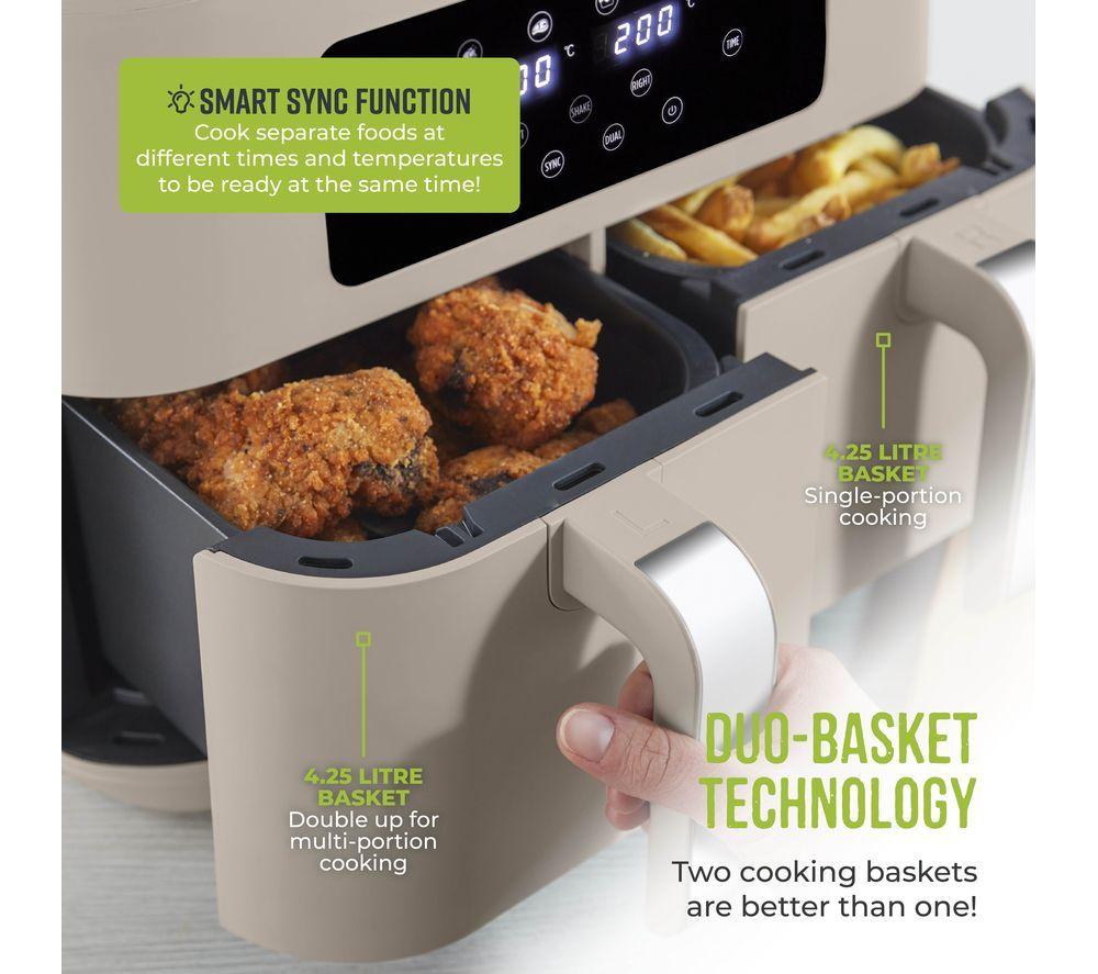 TOWER Vortx T17137 Air Fryer - Latte