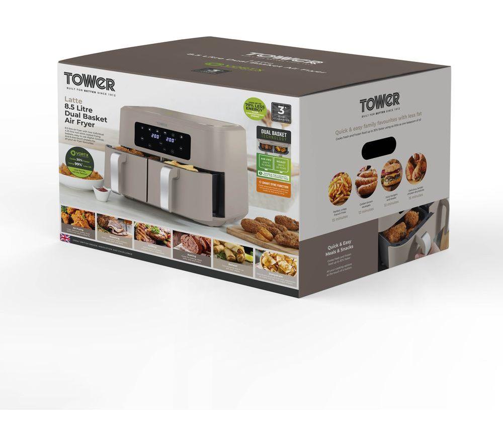TOWER Vortx T17137 Air Fryer - Latte