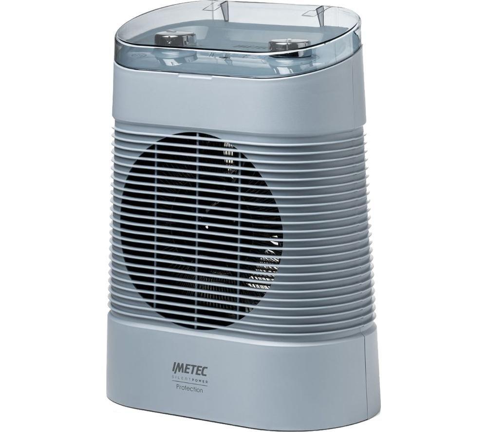 DREAMLAND Silent Power Protection Hot & Cool Fan Heater - Grey