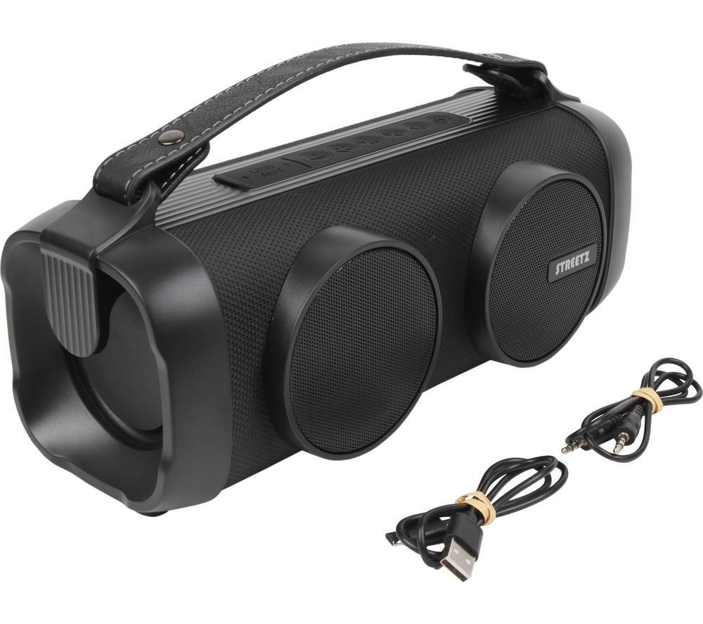 STREETZ B-100 Boombox Bluetooth Speaker - Black