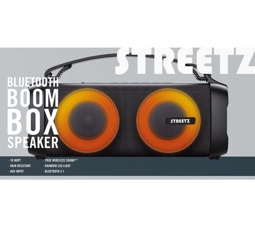 Altavoz Bluetooth Boombox STREETZ B-100 - Negro