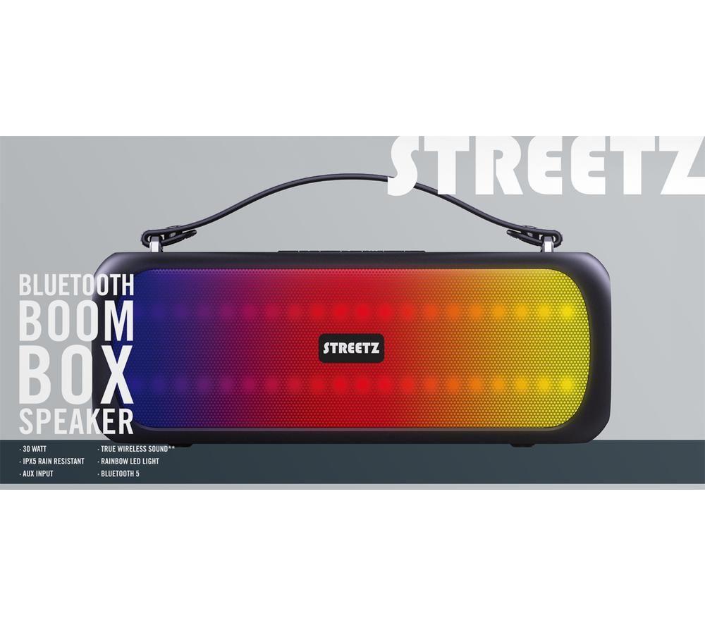STREETZ CMB-110 Tragbarer Bluetooth-Lautsprecher - Schwarz