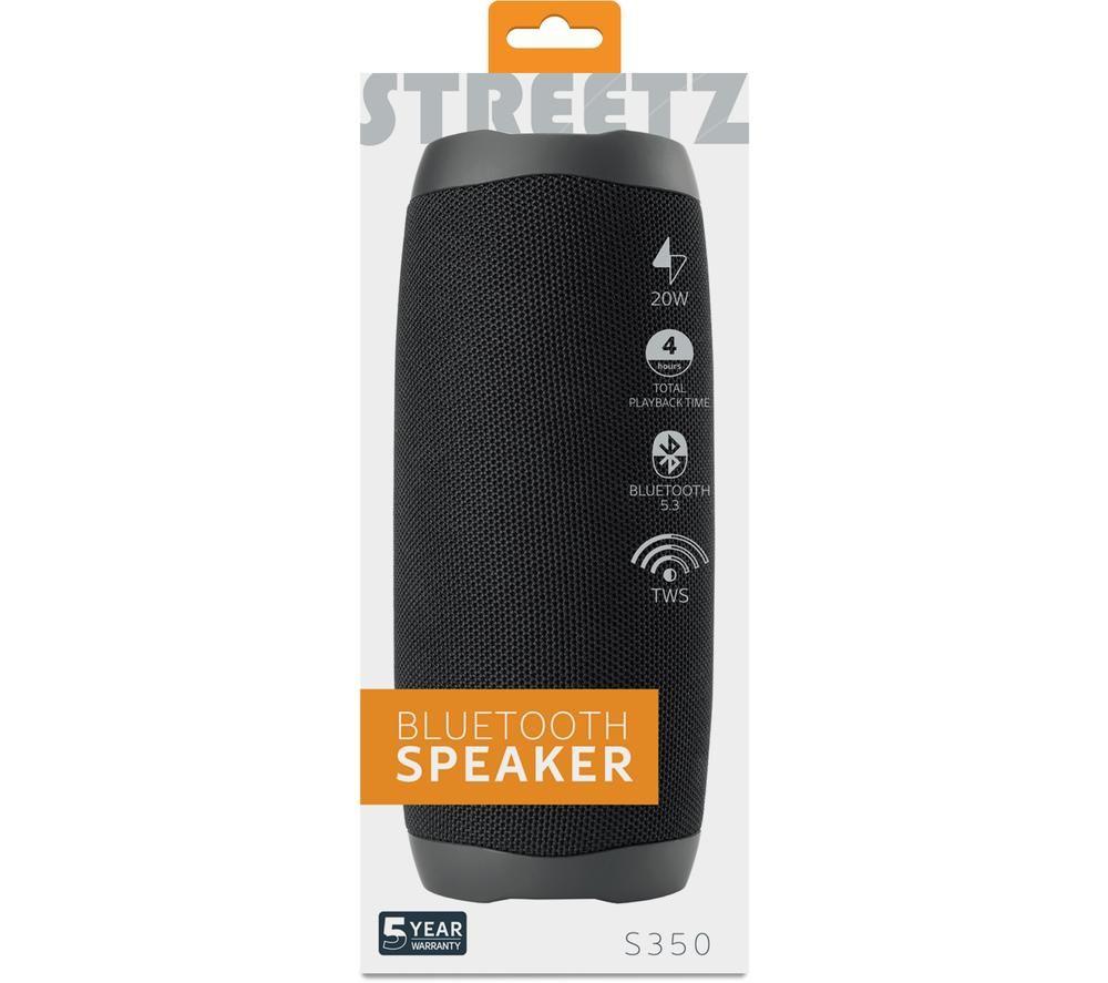 STREETZ S350 Altavoz Bluetooth Portátil - Negro