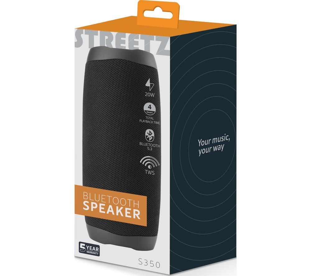 STREETZ S350 Altavoz Bluetooth Portátil - Negro