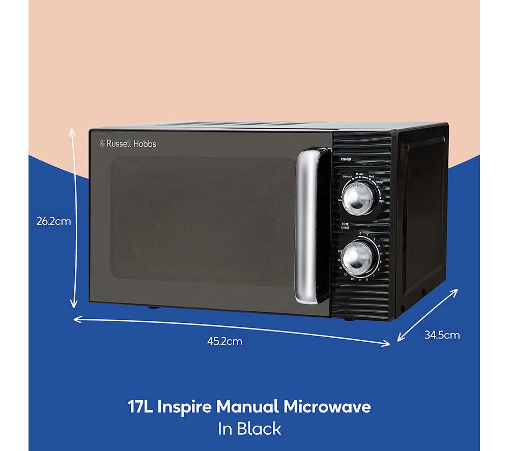 RUSSELL HOBBS Inspire Collection RHM1731B Solo Microwave - Black