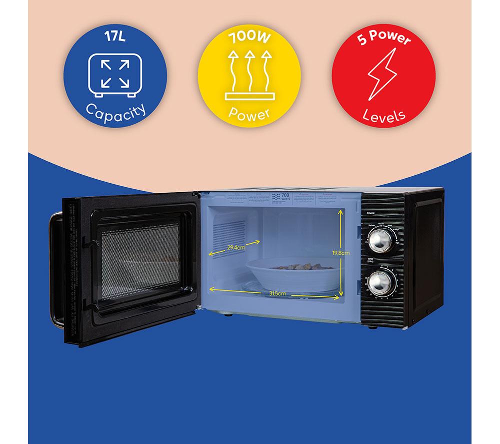 RUSSELL HOBBS Inspire Collection RHM1731B Solo Microwave - Black