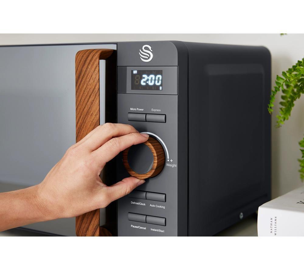 SWAN Nordic SM22036LGRYN Solo Microwave - Grey