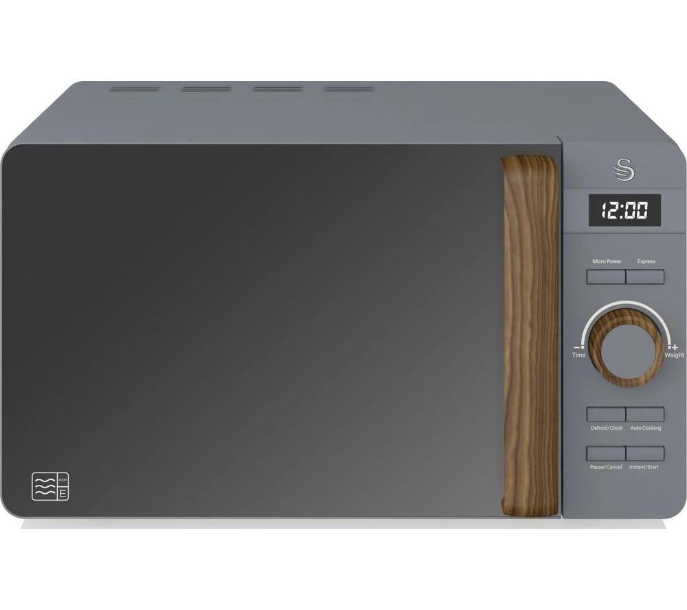 SWAN Nordic SM22036LGRYN Solo Microwave - Grey
