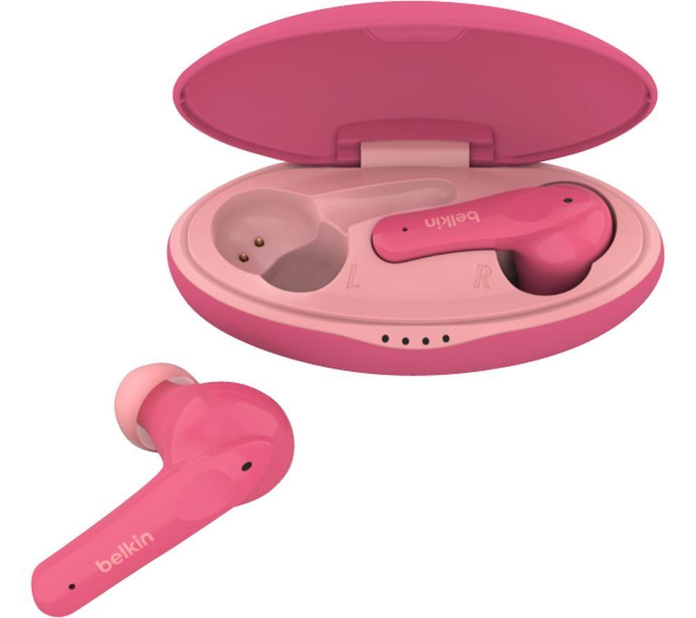 BELKIN SoundForm Nano PAC003BT Wireless Bluetooth Kid's Earbuds - Pink