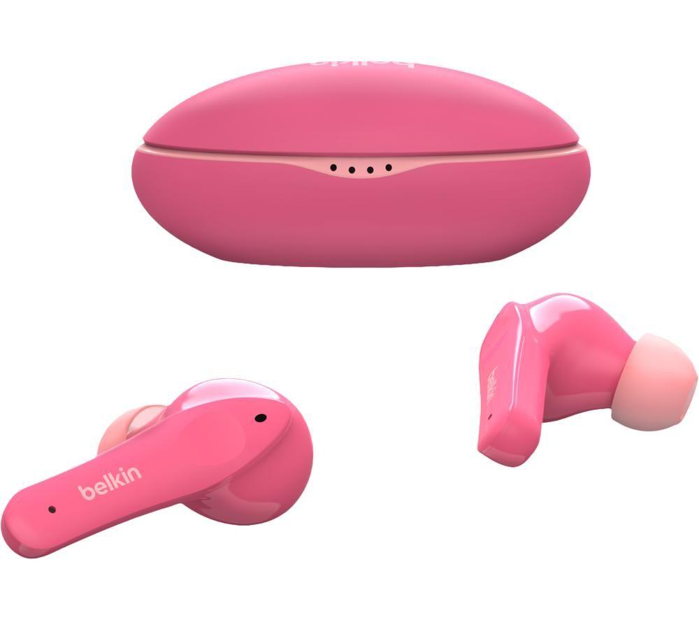BELKIN SoundForm Nano PAC003BT Wireless Bluetooth Kid's Earbuds - Pink