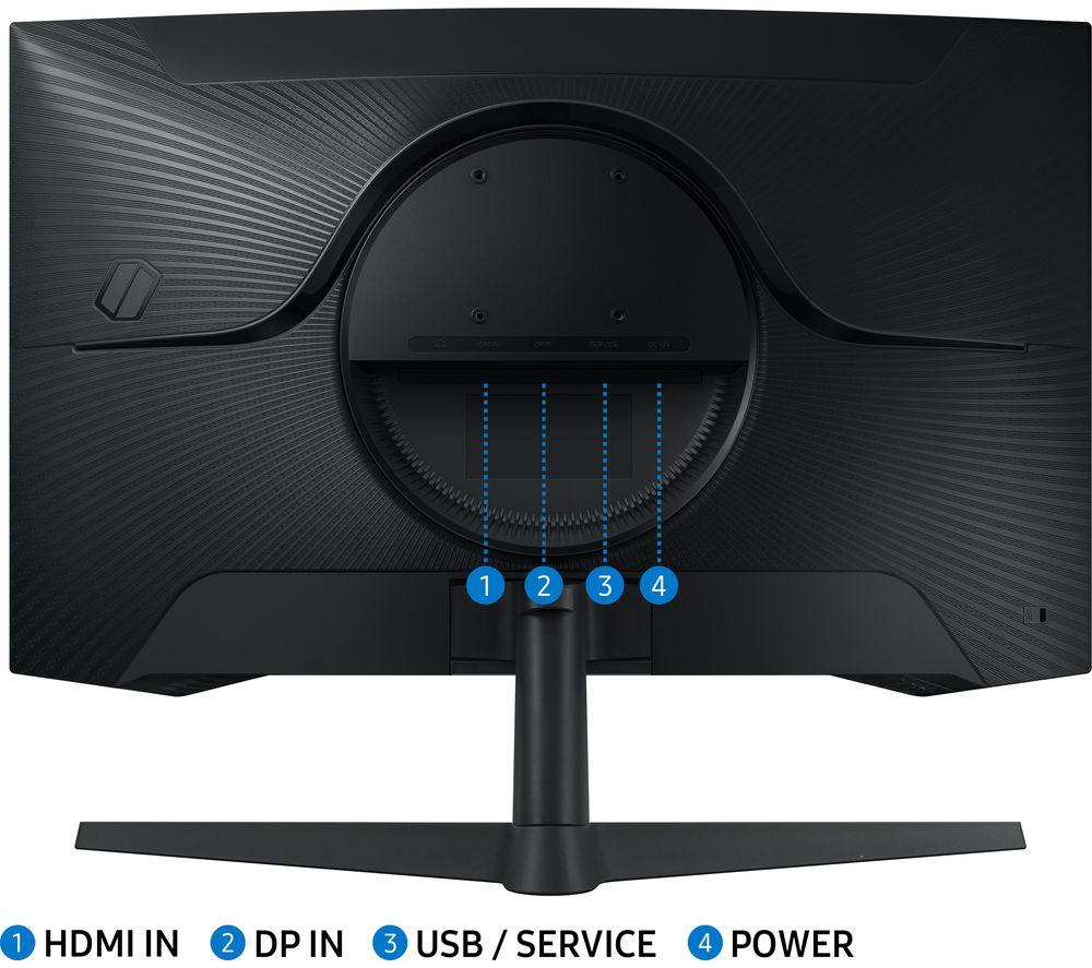 SAMSUNG Odyssey G5 LS27CG552EUXXU Quad HD 27" Curved VA LCD Gaming Monitor - Schwarz