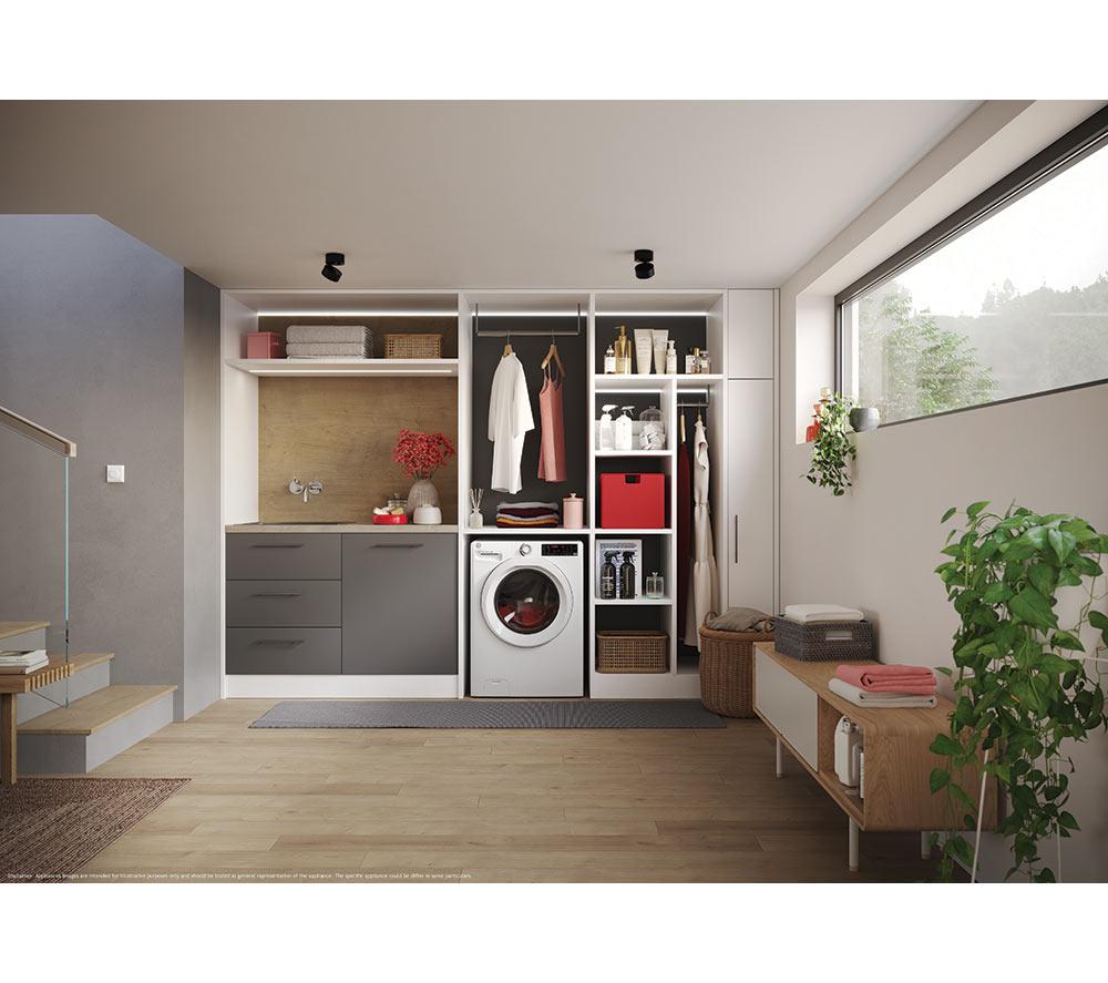 HOOVER H-Wash 350 H3WPS686TAM6-80 WiFi-enabled 8 kg 1600rpm Washing Machine - White