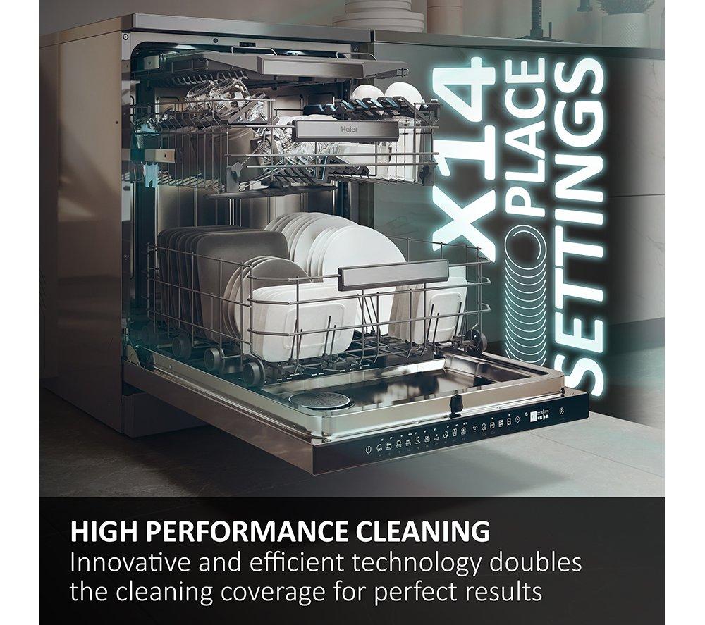 HAIER I Pro Shine 7 XF4A4M4PA Full-size WiFi-enabled Dishwasher - Graphite