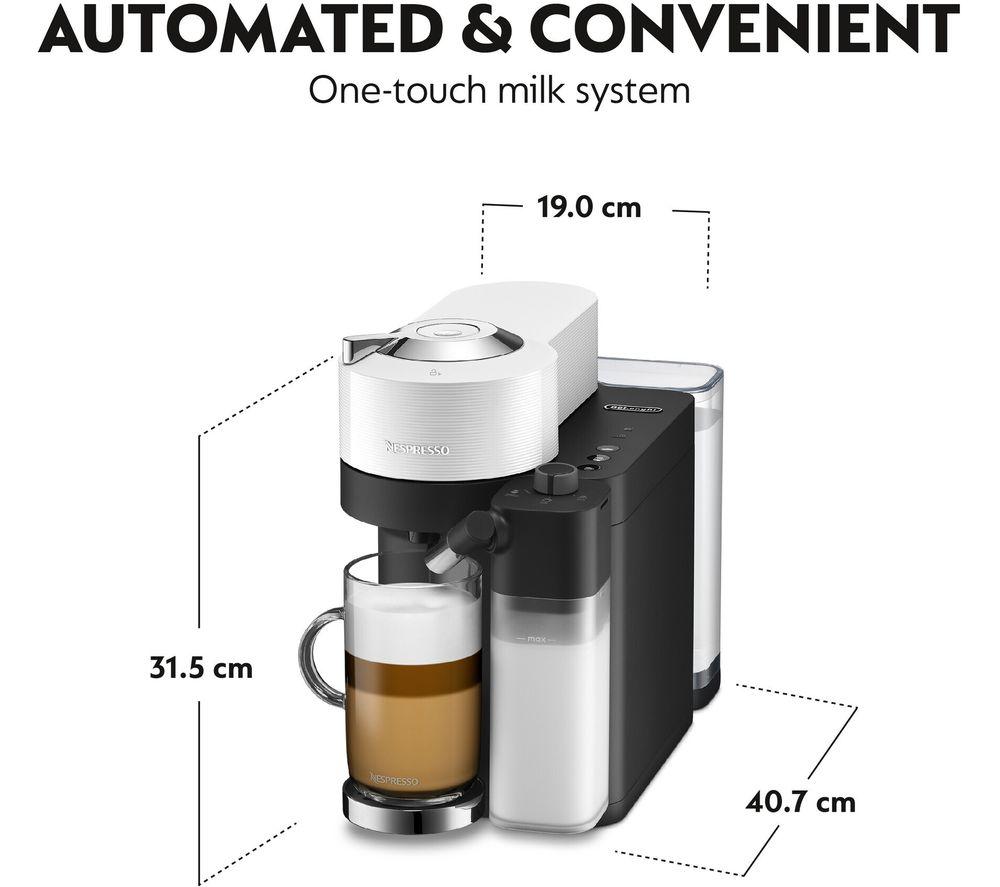 NESPRESSO by De’Longhi Vertuo Lattissima Kapselmaschine ENV300.W - Weiß