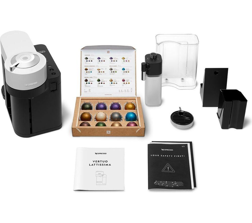NESPRESSO by De’Longhi Vertuo Lattissima Kapselmaschine ENV300.W - Weiß
