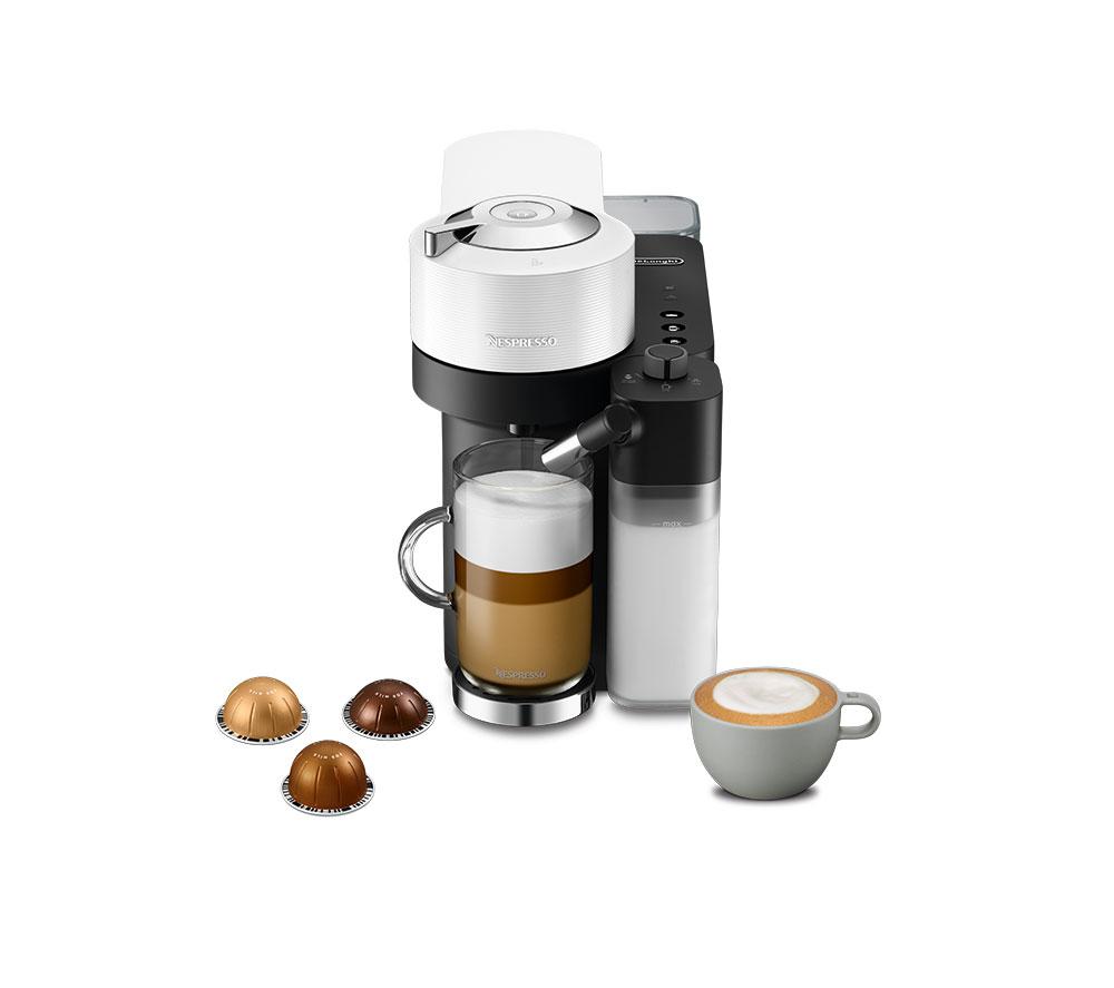 NESPRESSO by De’Longhi Vertuo Lattissima Pod ENV300.W Smart Coffee Machine - White