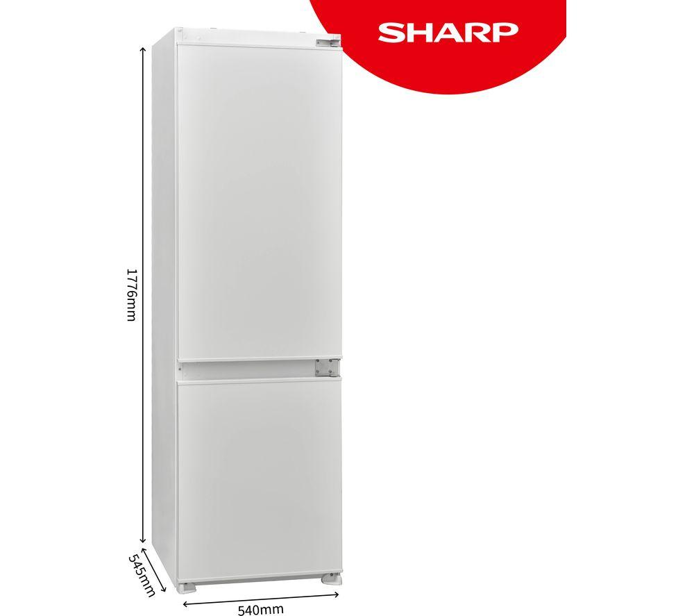 SHARP SJ-BE250M1XS-EN Frigorífico Combi Integrable 70/30 - Puerta Deslizante