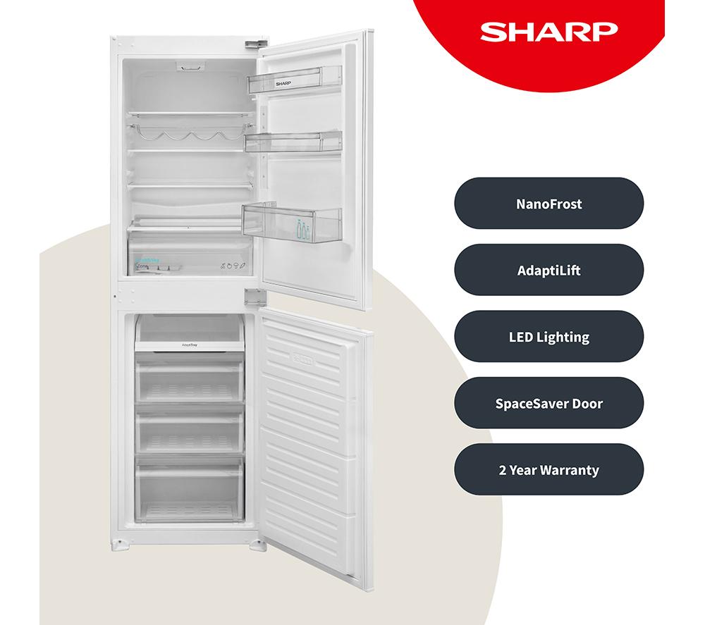 SHARP SJ-BE240M1XS-EN Frigorífico Combi Integrado 50/50 - Bisagra Deslizante