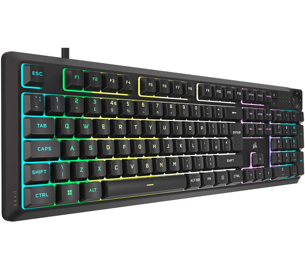 CORSAIR K55 CORE RGB Gaming-Tastatur – Schwarz