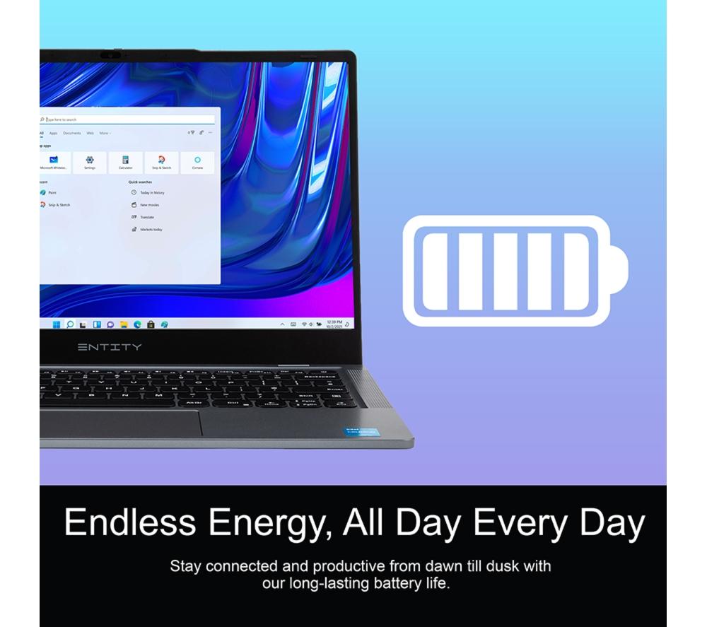 ENTITY Book 14 14" Laptop - Intel® Celeron®, 128 GB eMMC, Grey