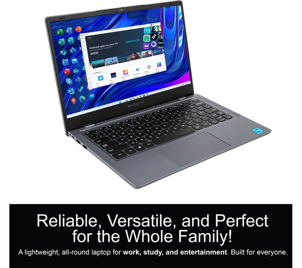 ENTITY Book 14 14" Laptop - Intel® Celeron®, 128 GB eMMC, Grey