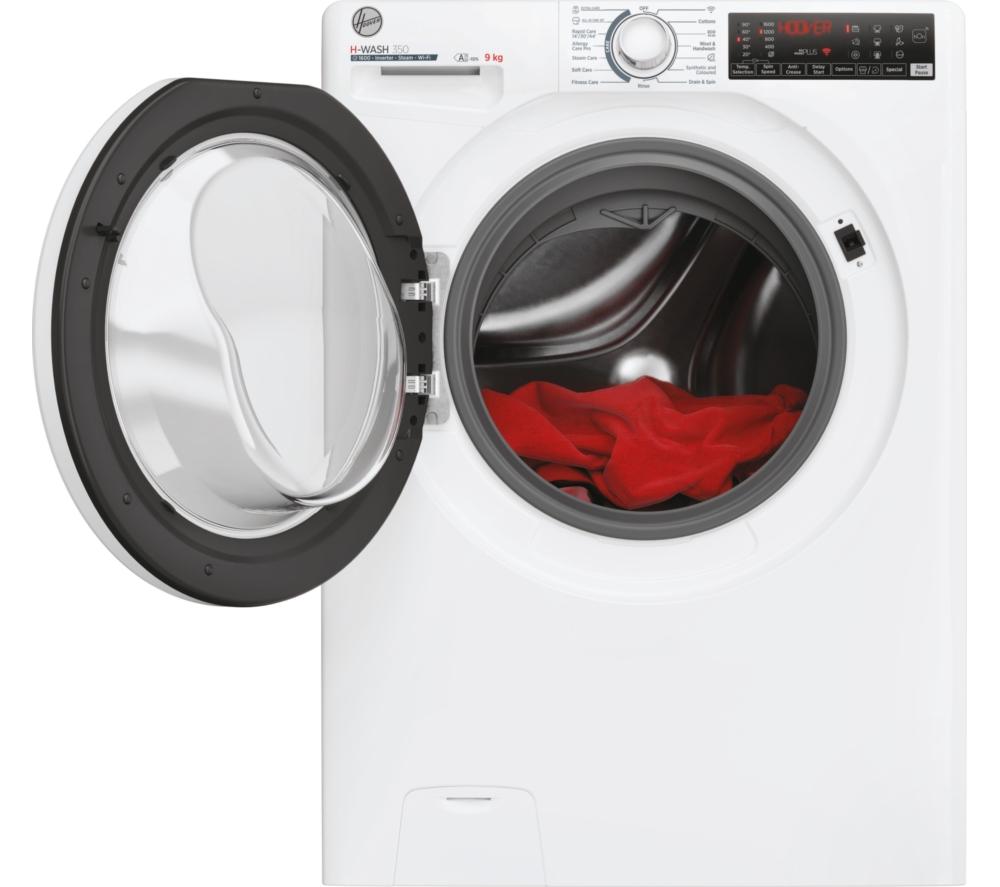 Lavadora HOOVER H-Wash 350 H3WPS696TAM6-80 de 9 kg y 1600 rpm con WiFi - Blanca