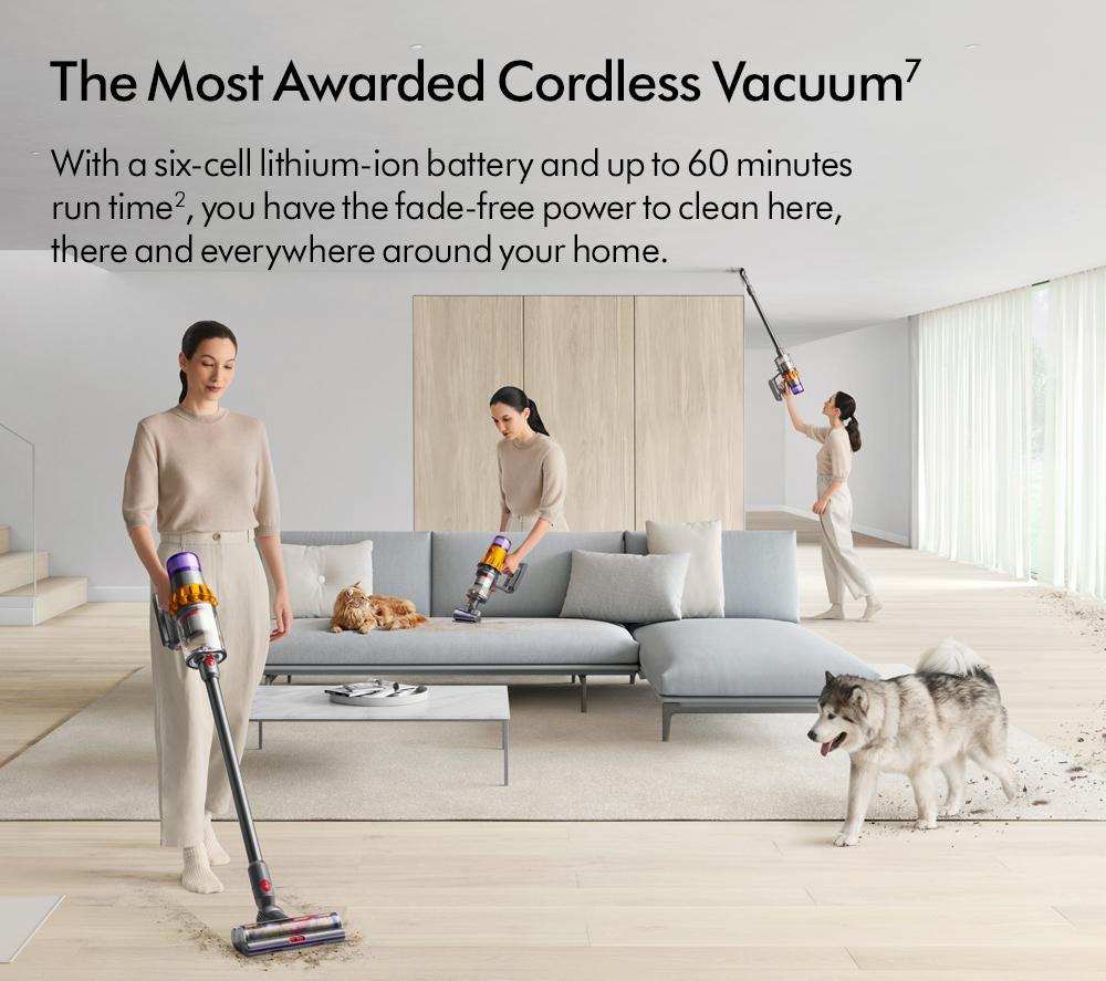 DYSON V15 Detect Absolute Cordless Vacuum Cleaner - Yellow & Nickel