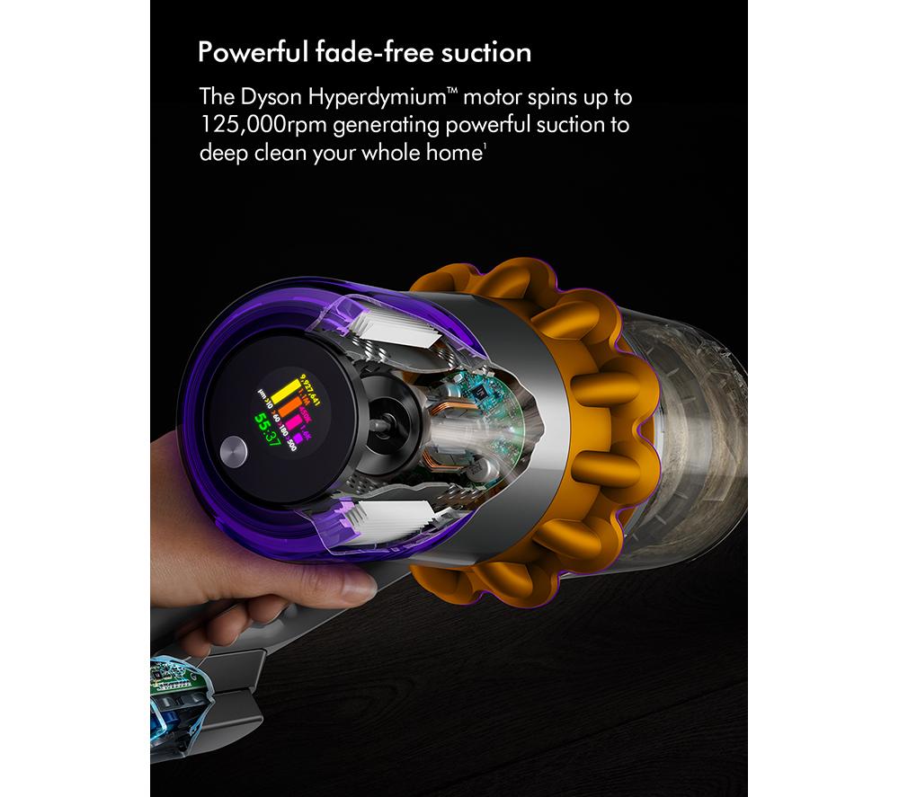DYSON V15 Detect Absolute Cordless Vacuum Cleaner - Yellow & Nickel