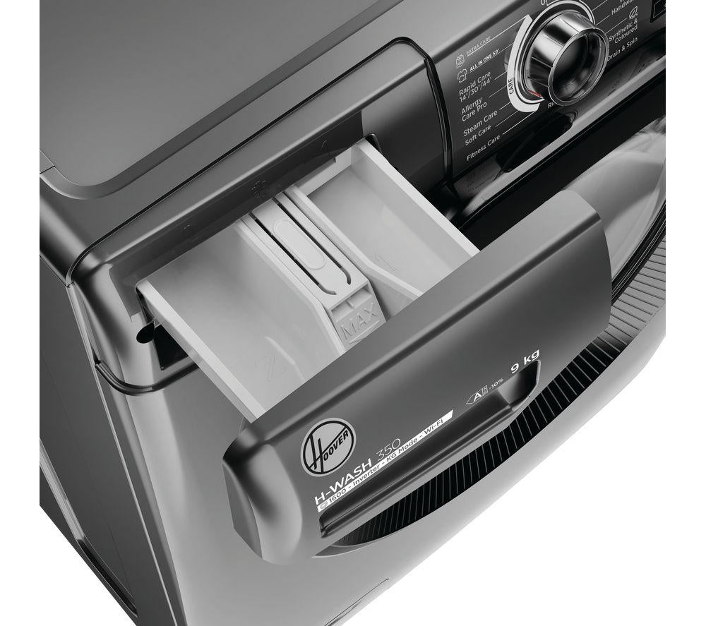 HOOVER H-Wash 350 H3WPS696TMBR6-80 WiFi-enabled 9 kg 1600rpm Washing Machine - Graphite