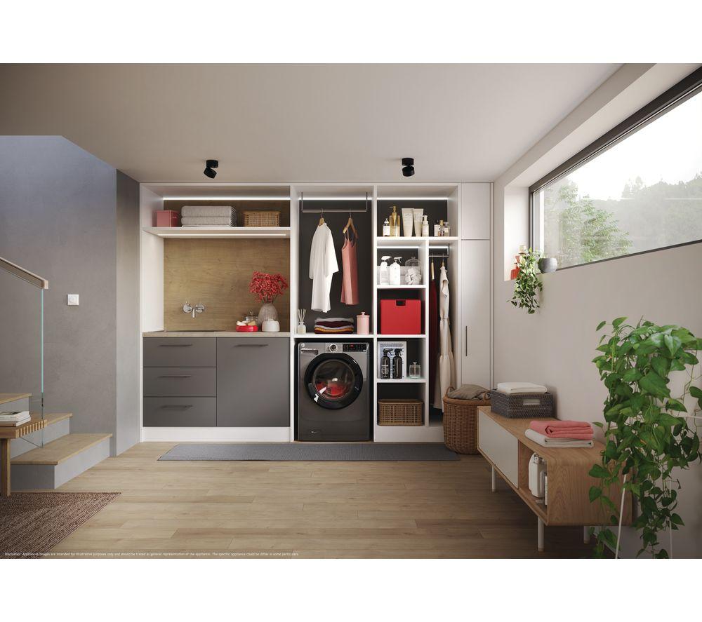 HOOVER H-Wash 350 H3WPS696TMBR6-80 WiFi-enabled 9 kg 1600rpm Washing Machine - Graphite