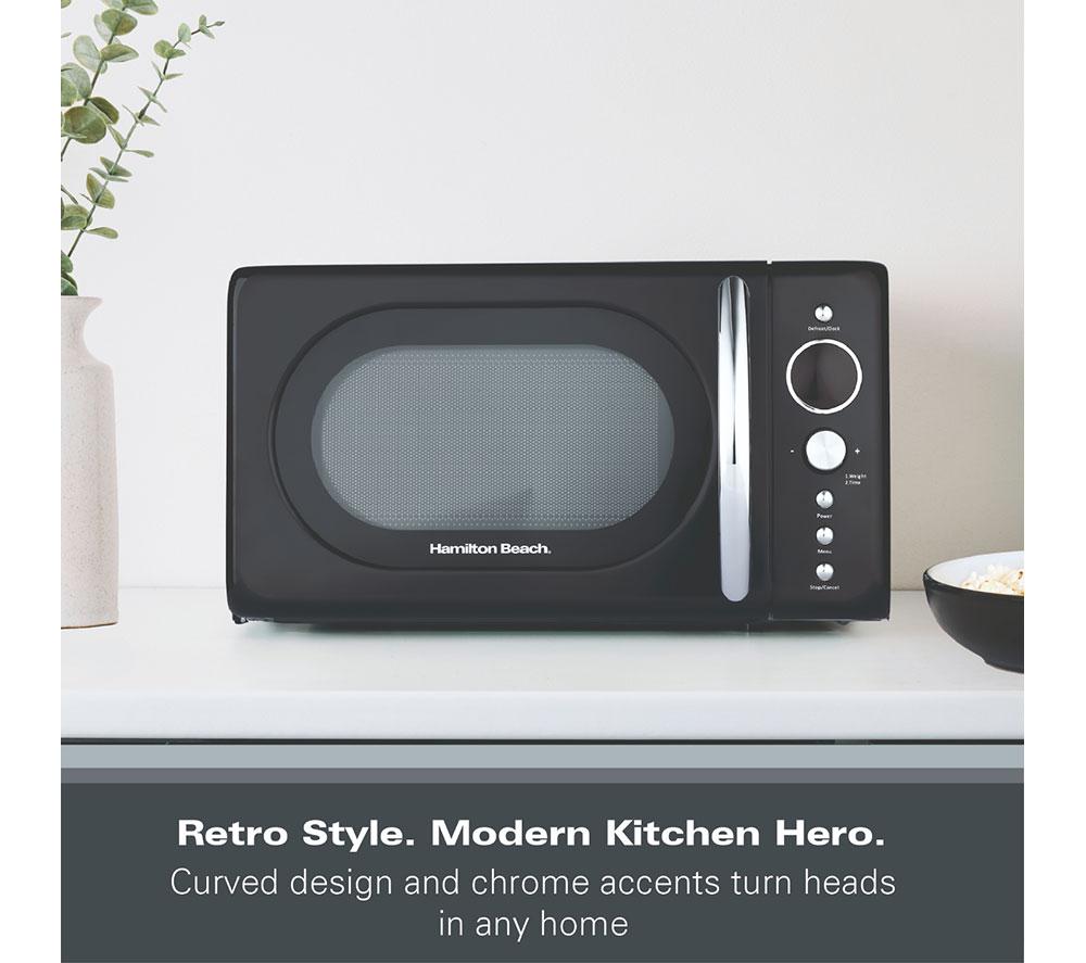 HAMILTON BEACH Retro HB70H20B Compact Solo Microwave - Black