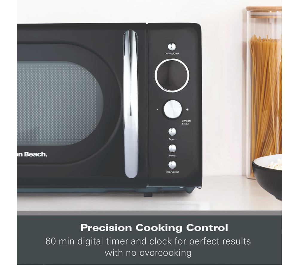 HAMILTON BEACH Retro HB70H20B Compact Solo Microwave - Black