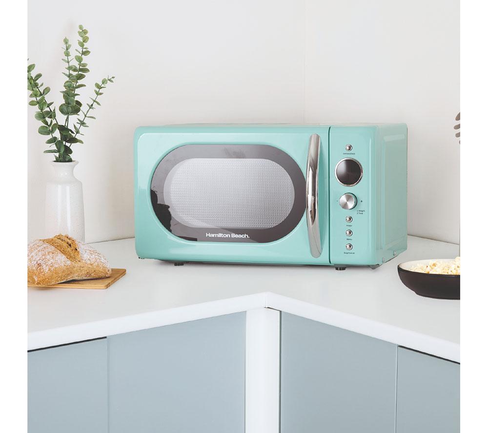 HAMILTON BEACH Retro HB70H20M Compact Solo Microwave - Mint