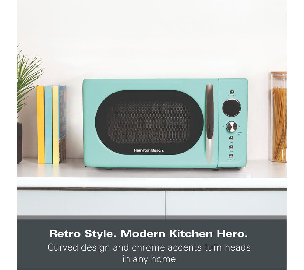 HAMILTON BEACH Retro HB70H20M Compact Solo Microwave - Mint