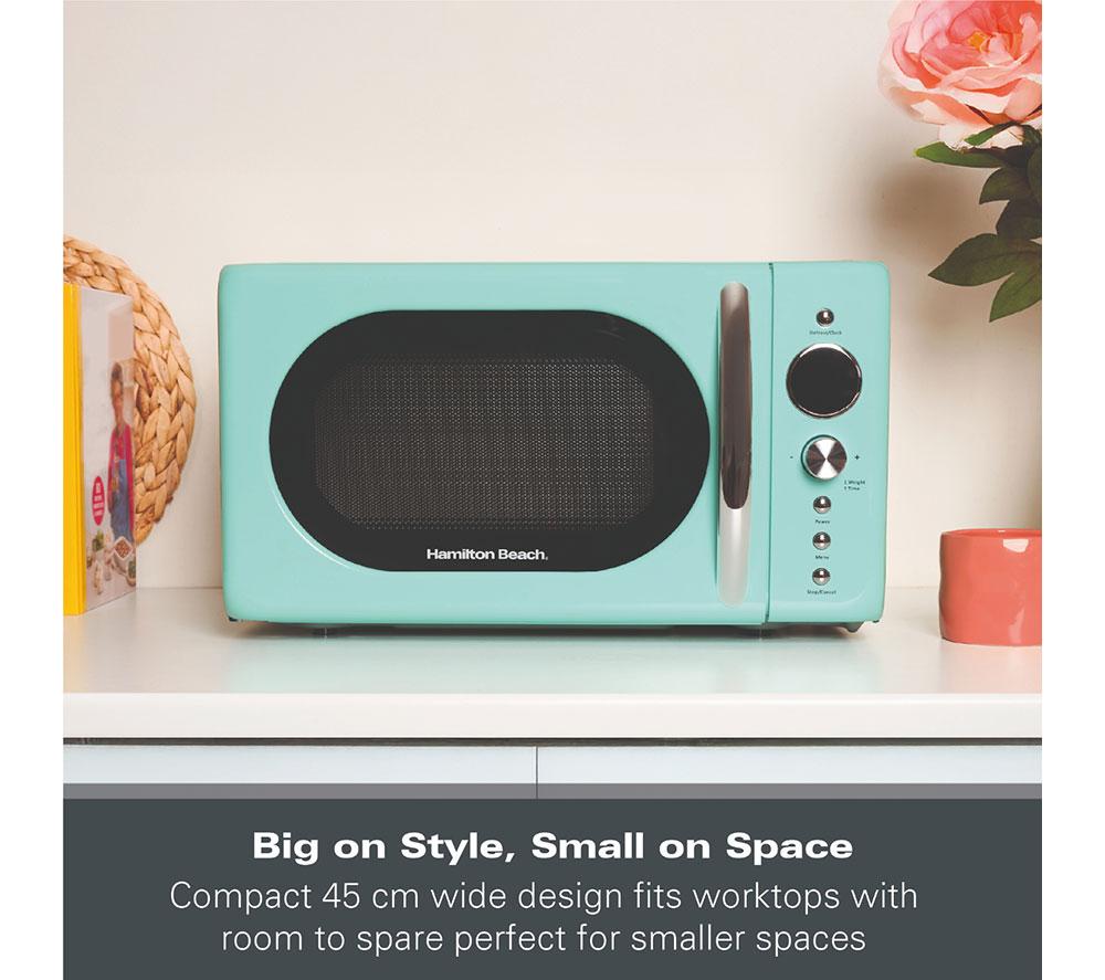 HAMILTON BEACH Retro HB70H20M Compact Solo Microwave - Mint