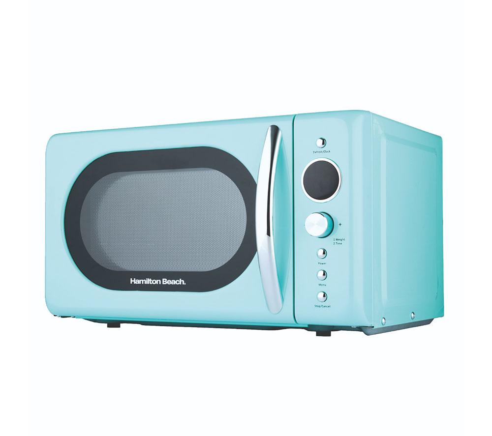 HAMILTON BEACH Retro HB70H20M Compact Solo Microwave - Mint