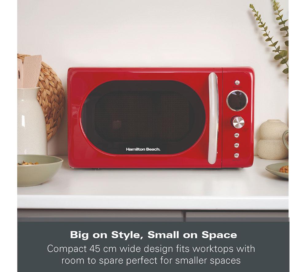 Microondas compacto solo HAMILTON BEACH Retro HB70H20R - Rojo