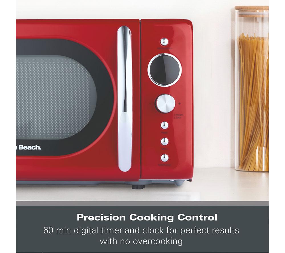 Microondas compacto solo HAMILTON BEACH Retro HB70H20R - Rojo