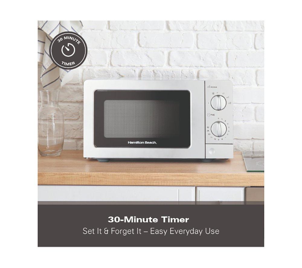 HAMILTON BEACH HB70T20S Compact Solo Microwave - Silver