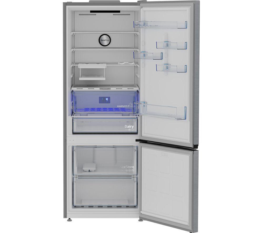 BEKO Pro HarvestFresh AeroFlow CNG5785VPS Kühl-/Gefrierkombination 60/40 – Edelstahl