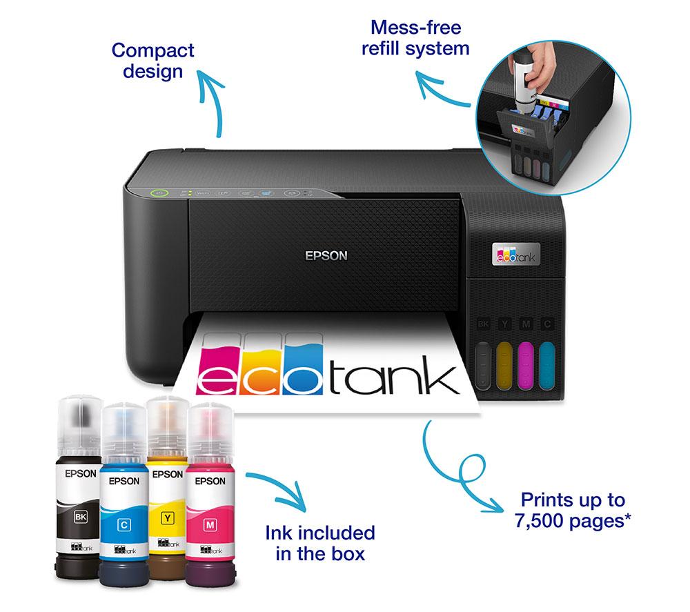 EPSON EcoTank ET-2860 All-in-One Wireless Inkjet Printer