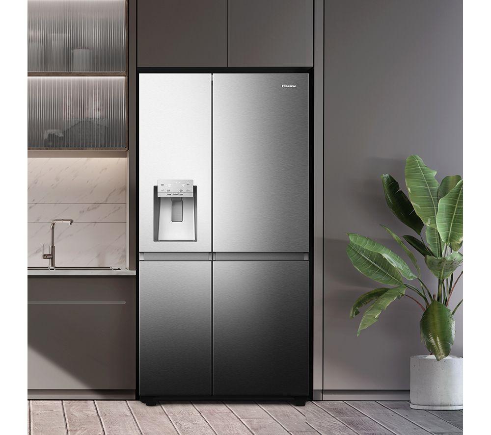 Frigorífico americano inteligente HISENSE PureFlat Infinite RS818N4TIC - Acero inoxidable