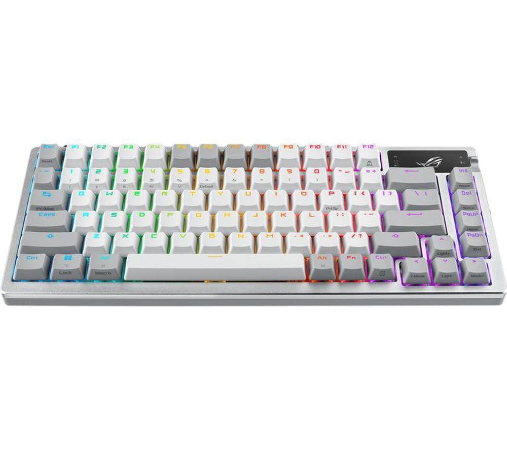 ASUS ROG Azoth Wireless Mechanical Gaming Keyboard – Moonlight White