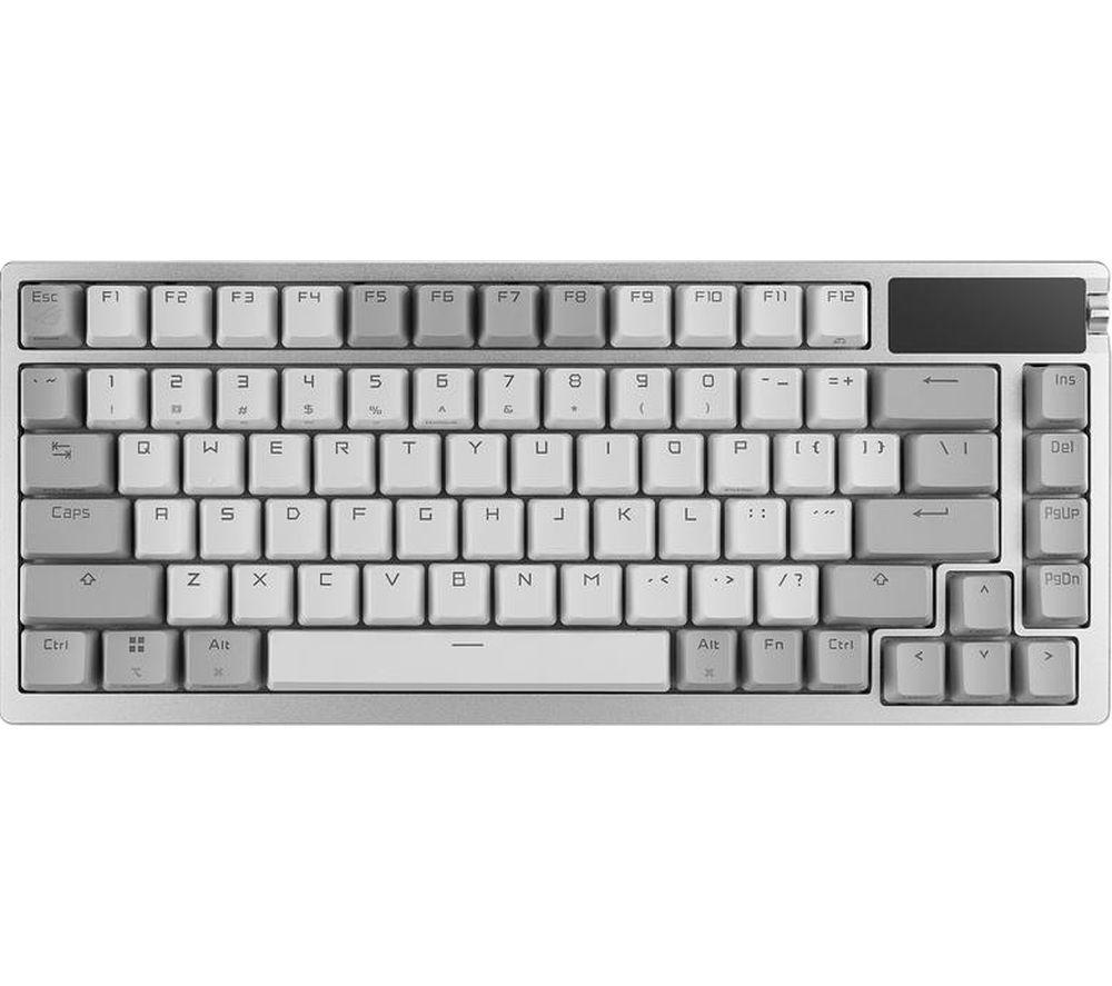ASUS ROG Azoth Wireless Mechanical Gaming Keyboard – Moonlight White