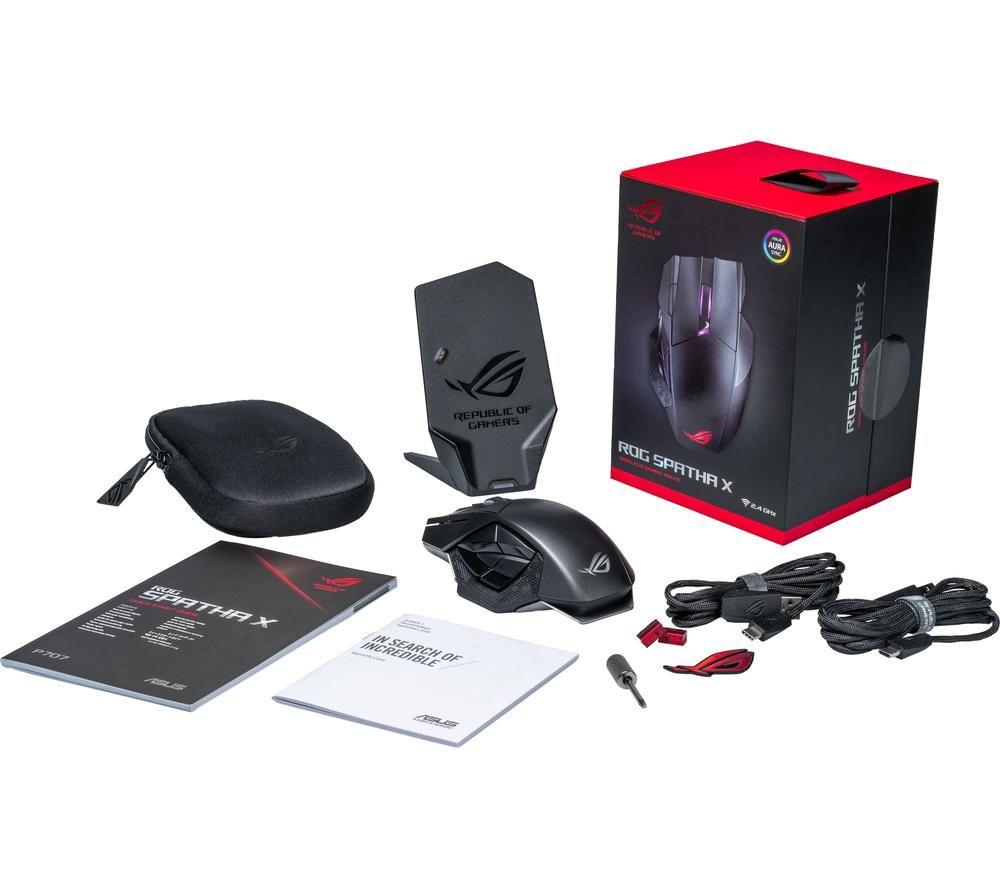 ASUS ROG Spatha X RGB kabellose optische Gaming-Maus