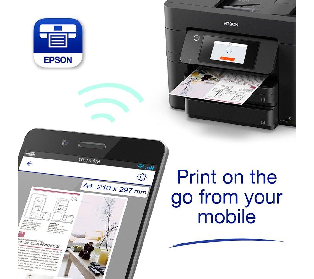 EPSON WorkForce Pro WF-4830DTWF All-in-One Wireless Inkjet Printer with Fax